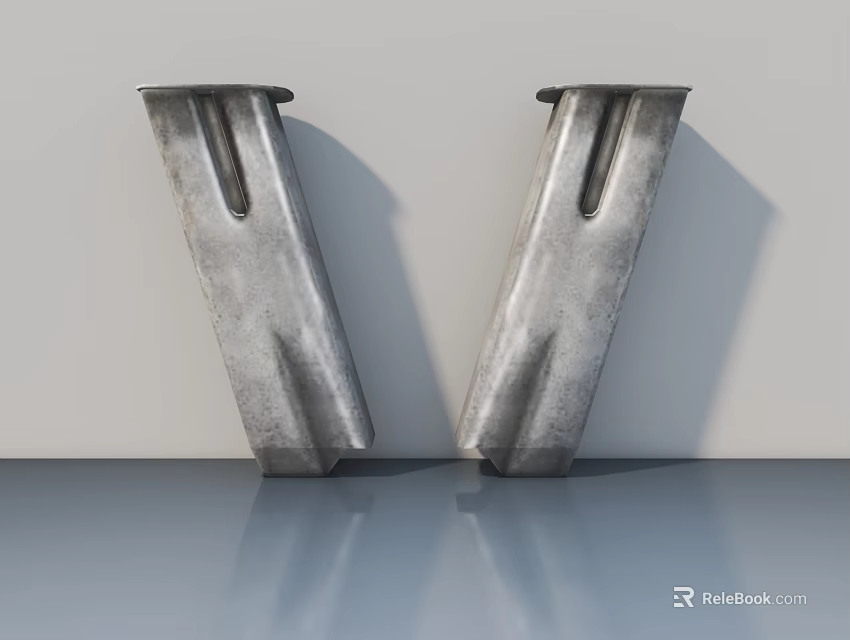 Modern Metal Swing Door Design For Contemporary Interior Home Applications 3d model 
