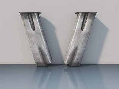 Modern Metal Swing Door Design For Contemporary Interior Home Applications 3d model