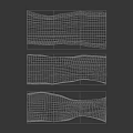 Wooden Wall Decor With Wavy Design And Natural Wood Grain Patterns For Home