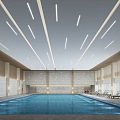 New Chinese Swimming Pool 3d model