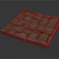 Modern Ground Stone Pavement Stone Block Pavement Rock Block 3d model