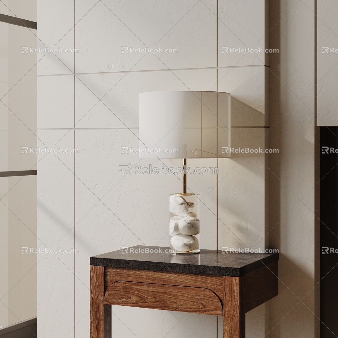 Modern table lamp 3d model