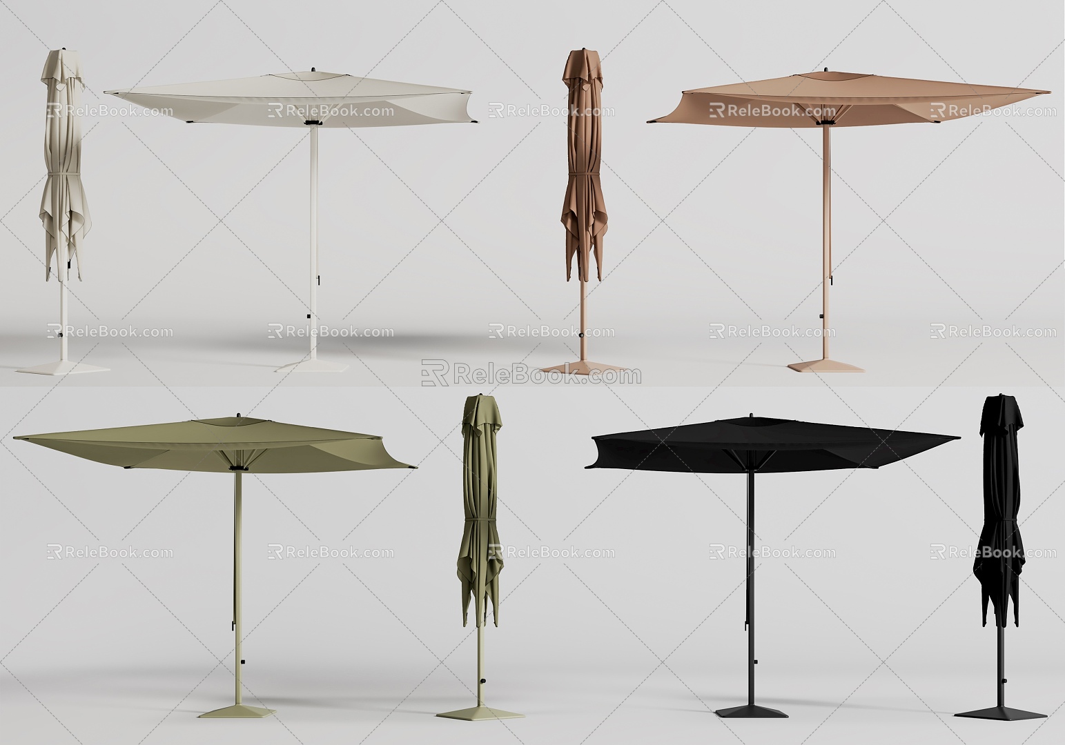 Modern Parasol Foldable Parasol 3d model