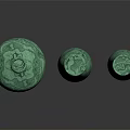 Decorative Green Vases With Various Shapes And Textured Patterns For Home Decor