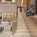 Elegant Luxury Millennium Star Jewelry Shop Golden Facade Design With Exquisite Warm Decorative Lighting