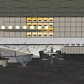 Sales Office Modern Reception Area 3d model
