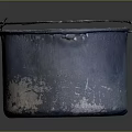Old Rusted Metal Bucket With Handle As Worn Daily Household Item