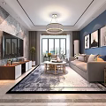 Modern Elegant Living And Dining Room Interior Design With Cozy Sofa And Chic Home Decor