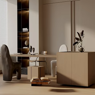 Modern table combination 3d model