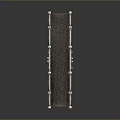 Classic Brick Bridge Design With White Lamp Posts Arched Openings And Railings