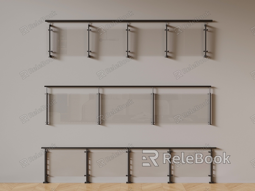 glass railing model