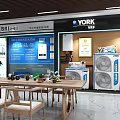 Modern store air conditioning store 3d model