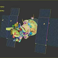 Yellow Spacecraft With Blue Components And Large Solar Panels For Space Exploration