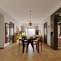 Bright Playful Living Dining Room Interior Design With Cozy Soft Sofas And Cute Interesting Decorations