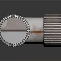 Metal Threaded Elbow Pipe Fitting As Industrial Plumbing Equipment With Ribbed Ends