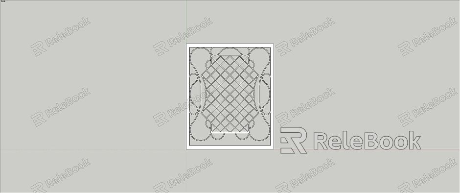 New Chinese-style Cut-out Window Chinese Knot Pane model