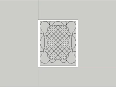 Decorative Carved Window With Intricate Lattice Pattern And Traditional Design Elements 3d model