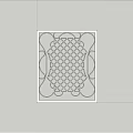 Decorative Carved Window With Intricate Lattice Pattern And Traditional Design Elements