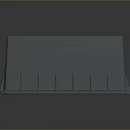 Household Gray Square Non slip Mat With Grid Surface And Spiked Bottom