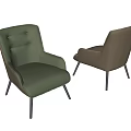 Modern Single Sofa 3d model