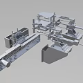 Industrial Equipment Featuring Precision Engineered Metal Framework and Mechanical Components