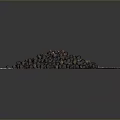 Heap of Whole Black Peppercorns Placed On White Paper Against Gray Background