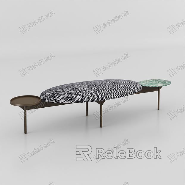 Modern bed end stool model