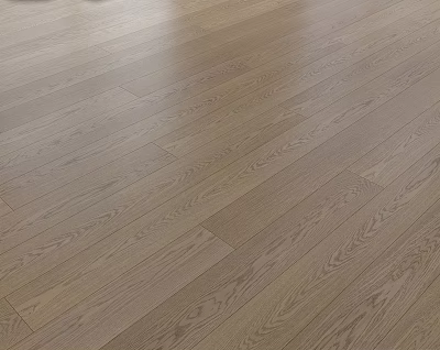 Natural Oak Wooden Flooring With Smooth Surface Natural Grain And Plank Design 3d model
