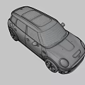 Blue Mini Five Door Car With Black Alloy Wheels And Sporty Exterior Design