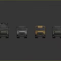 School Bus Old School Bus Small Bus Small Bus Small Van Unmanned Bus School Bus 3d model