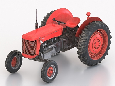 Tractor agricultural locomotive agricultural equipment 3d model