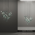 TECTA modern crystal chandelier glass ceiling 3d model