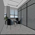 Modern Dental Clinic Interior With Treatment Chair Monitor Window Office Desk And Plant