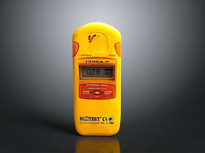 Ecotest TERRA PRO Yellow Electronic Detector With Digital Display And Measurement 3d model
