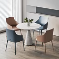 Modern Negotiation Table and Chair Leisure Table and Chair 3d model