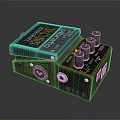 Boss Super Overdrive Effect Pedal With Control Knobs And Input Output Jacks
