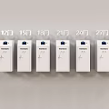 White Electrical Devices With 12 To 30 Door Counts In Row Arrangement