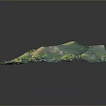 Scenic Rolling Green Hillside With Lush Fields Winding Path And Trees