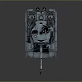 Detailed Military Combat Tank With Turret Gun Barrel Tracks and Antenna Features