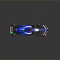 2024 Formula 1 Single Seater Race Car Blue White Aerodynamic Design NUOSHI