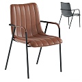 Modern Single Chair Dining Chair Leisure Chair 3d model