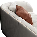 Light Beige Casual Sofa Set With Quilted Upholstery And Decorative Pillows