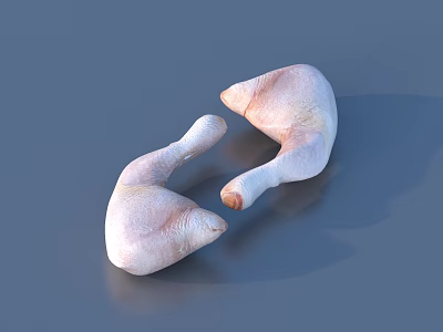 Chicken Leg Food Chinese Food 3d model