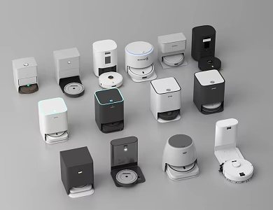 Modern sweeping robot automatic mopping machine 3d model
