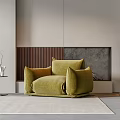 Modern single sofa 3d model