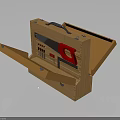 Open Wooden Toolbox With Portable Handle And Various Tools Inside