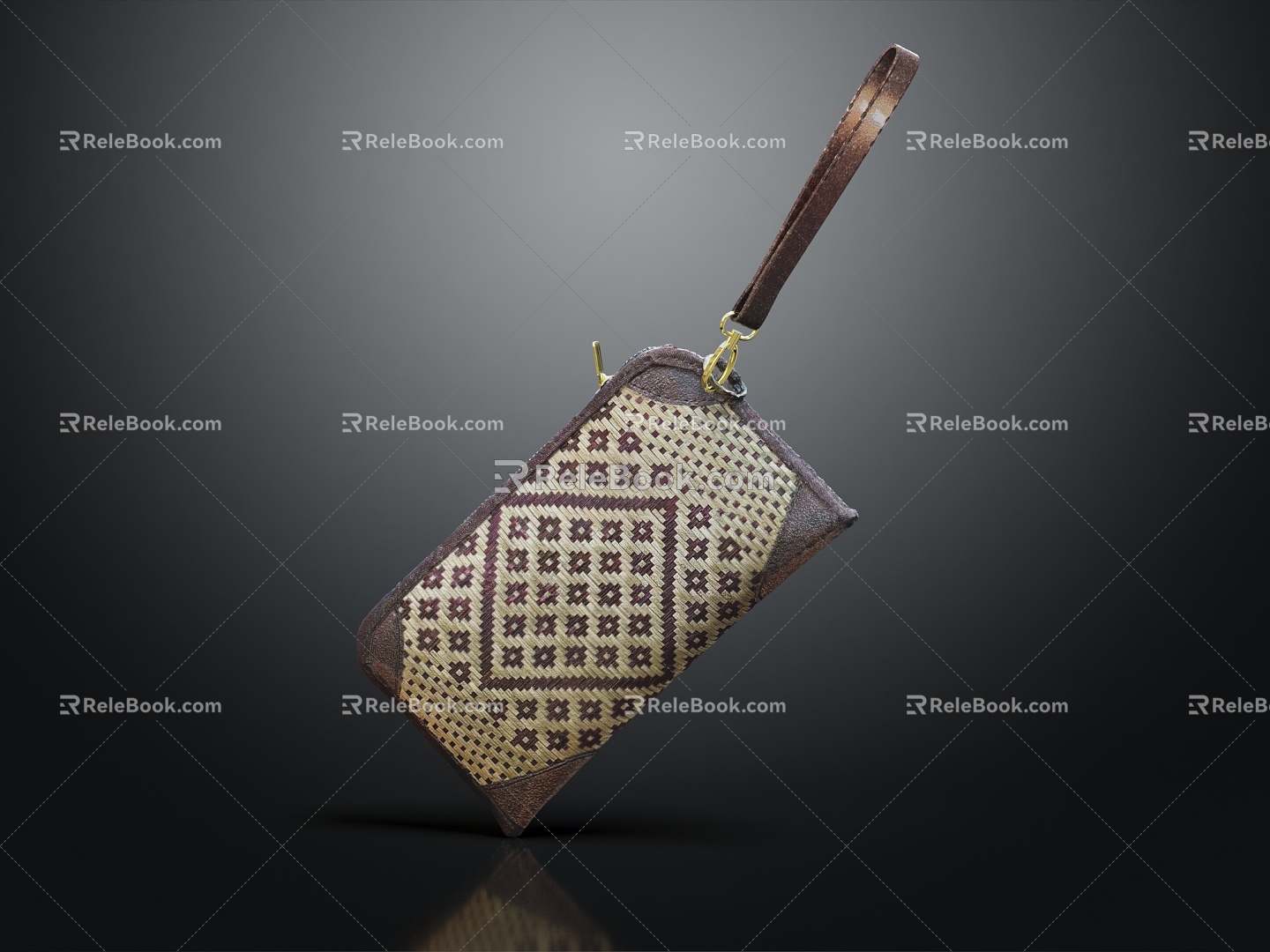 Modern Wallet Clutch Women's Bag 3d model