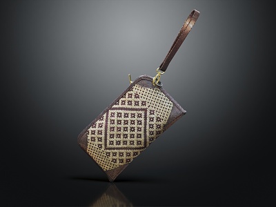 Modern Wallet Clutch Women's Bag 3d model