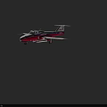 Passenger Plane Model With Red White Blue Livery Snowbird Logo And Twin Seat Streamlined Design