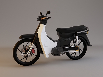 Modern Motorcycle Pedal Motorcycle 3d model